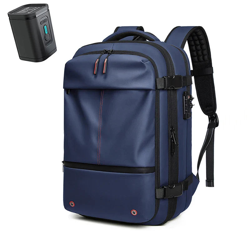 Mochila de Viagem com Cadeado e Compressão a Vácuo - Trezzi™