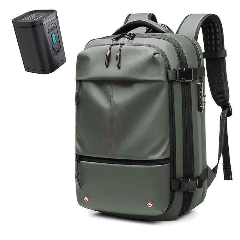 Mochila de Viagem com Cadeado e Compressão a Vácuo - Trezzi™
