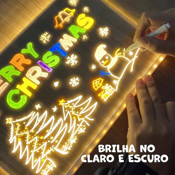 Quadro Mágico para Desenhar com Luz LED - LuzPad
